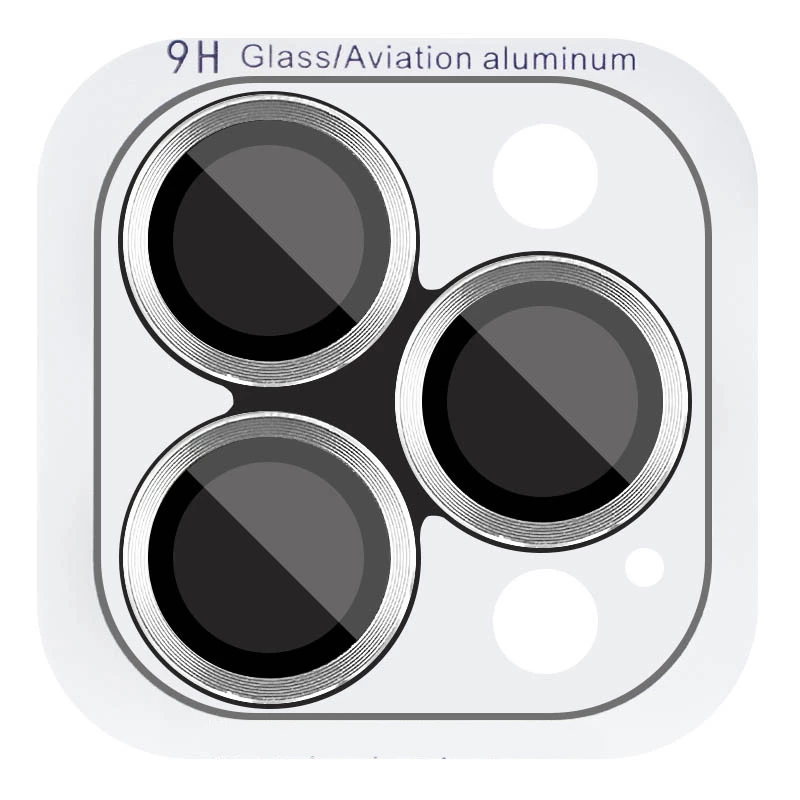 Металеве захисне скло на камеру на Apple iPhone 16 Pro Max – Срібний / Silver. Фото 1 з 7