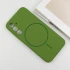 Чохол Silicone Cover Lakshmi Full Camera (AA) with Magnetic Fit для Samsung Galaxy S24 FE – Зелений / Dark green. Фото 5 з 11