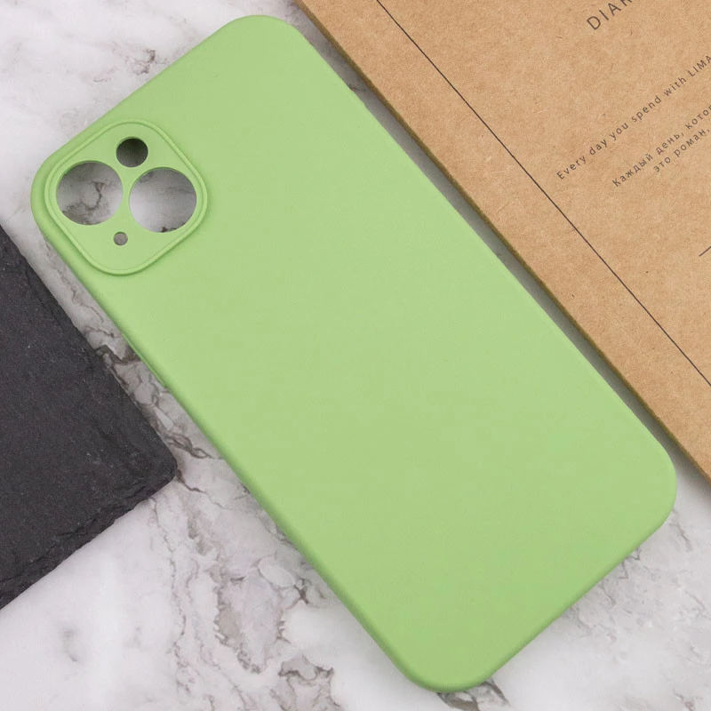 Чохол з закритим низом Silicone Case на Apple iPhone 16 – М'ятний / Mint. Фото 8 з 12