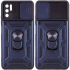 Ударопрочный чехол Serge Ring с защитой камеры для Xiaomi Redmi Note 10 5G – Синий. Фото 1 из 4