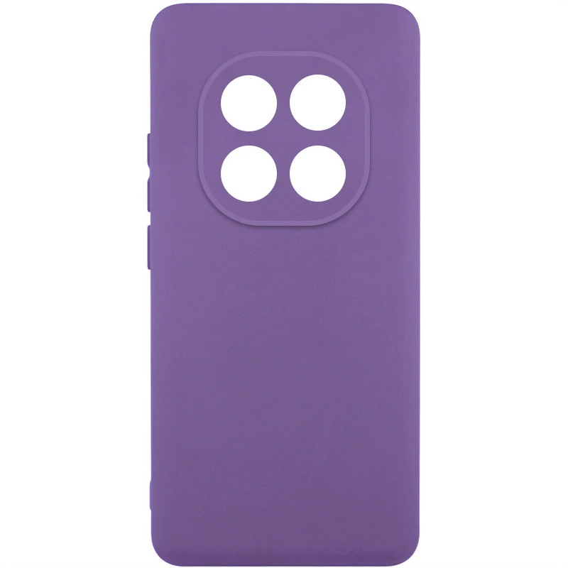 Кольоровий силіконовий чохол GETMAN із закритою камерою для Xiaomi Redmi Note 14 Pro 5G – Фіолетовий / Amethyst. Фото 1 з 1