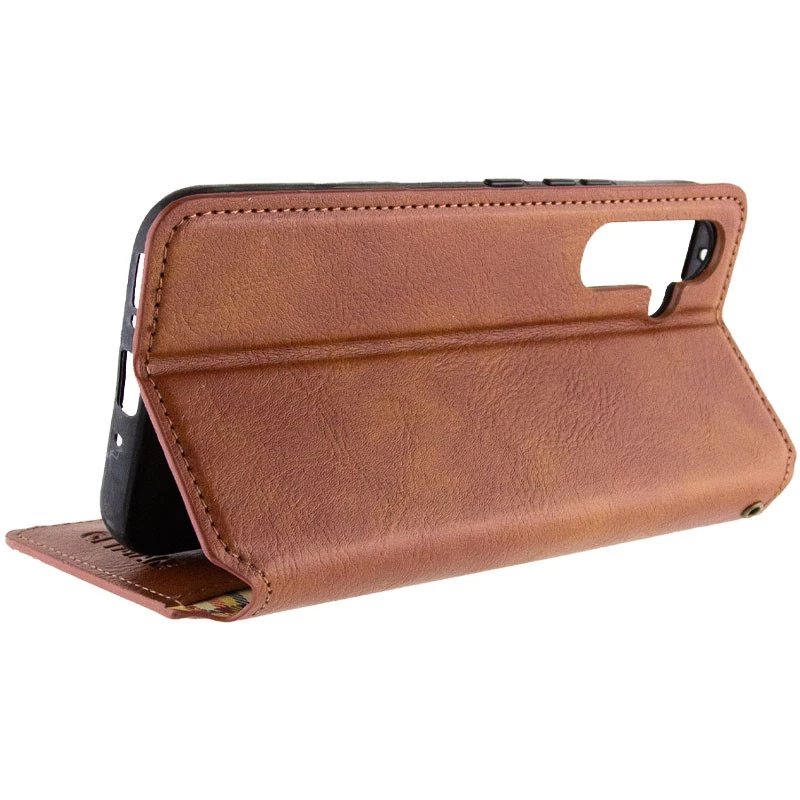 Чохол книжка GETMAN кубик для Samsung Galaxy A14 4G/5G – Коричневий. Фото 11 з 13