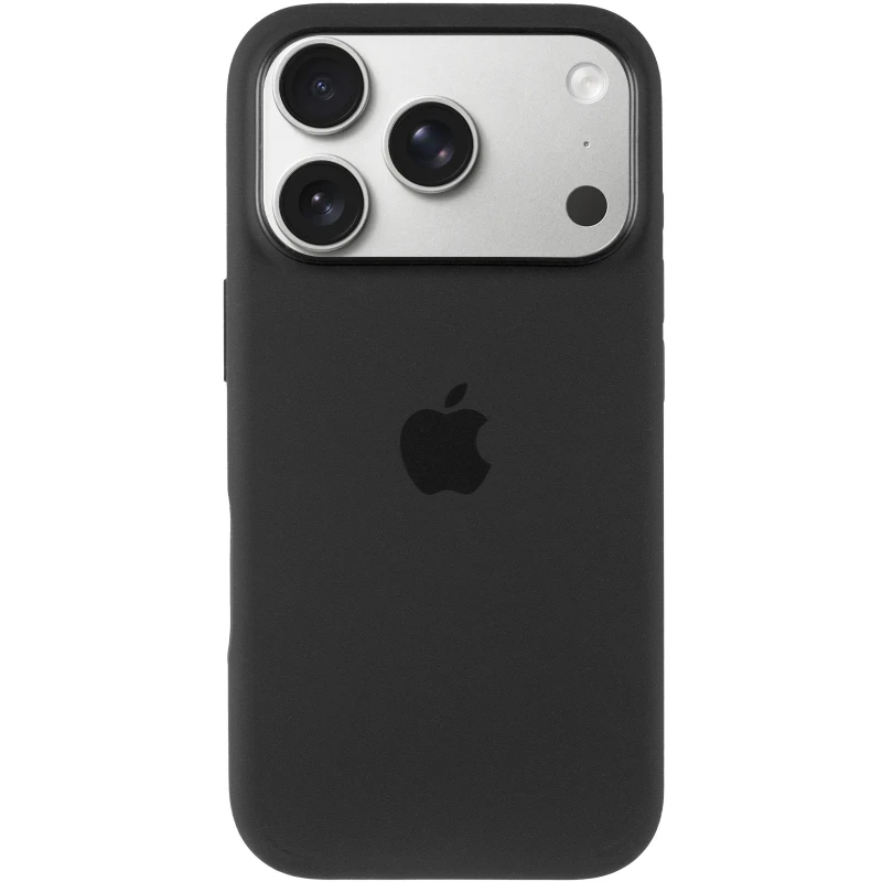 Чохол Silicone case (AAA) with Magsafe and Animation для Apple iPhone 17 Pro Max (6.9") – Black. Фото 4 з 7