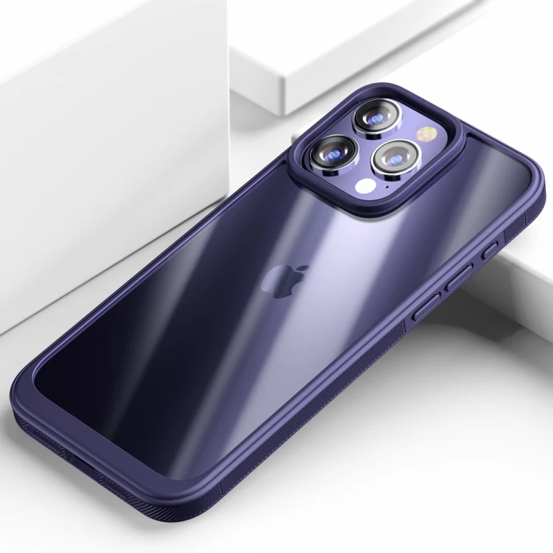 Силиконовый чехол с плотным ободком для Apple iPhone 14 Pro Max (6.7") – Purple. Фото 2 из 3