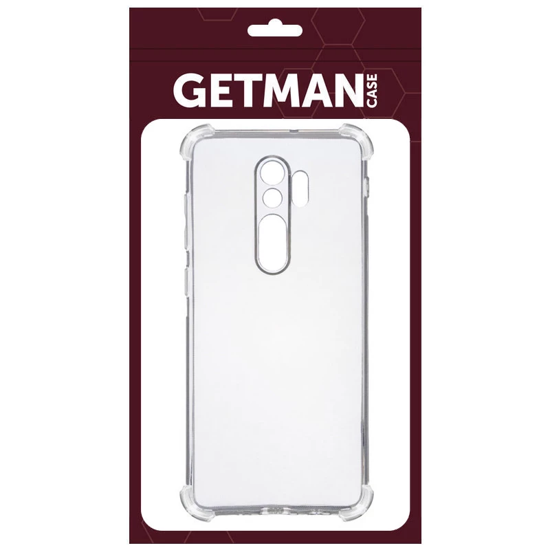Ультратонкий силіконовий чохол GETMAN з критими бортами та камерою для Xiaomi Redmi Note 8 Pro – Безбарвний (прозорий). Фото 5 з 6