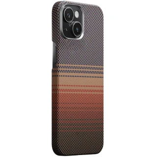 Чехол PC Carbon Protection Slim with MagSafe для Apple iPhone 15 (6.1") — Red