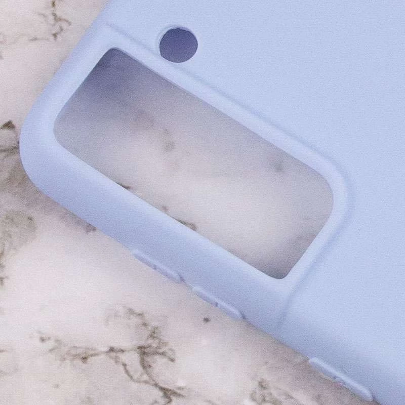 Кольоровий силіконовий чохол на Samsung Galaxy S21+ – Блакитний / Lilac Blue. Фото 3 з 4