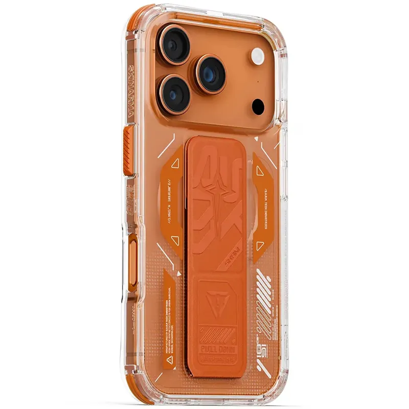 PC чехол Skinarma Helio with MagCharge для Apple iPhone 17 Pro Max (6.9") – Orange. Фото 4 из 5