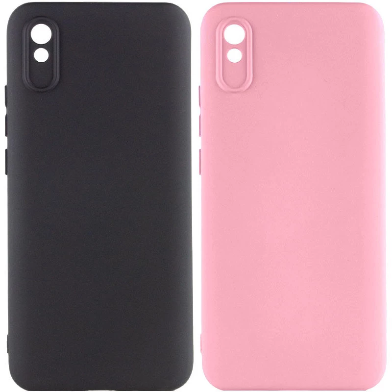 Кольоровий силіконовий чохол GETMAN із закритою камерою для Xiaomi Redmi 9A фото 1 з 2