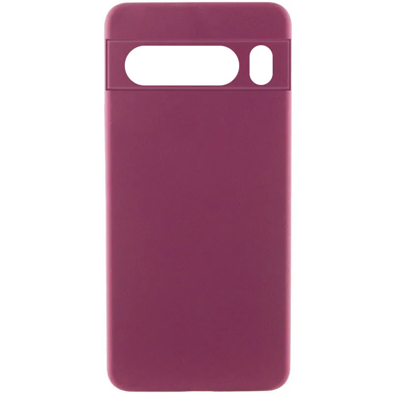 Чехол Silicone Case Lakshmi Premium з закритою камерою на Xiaomi Poco M7 – Бордовый / Plum. Фото 2 из 4