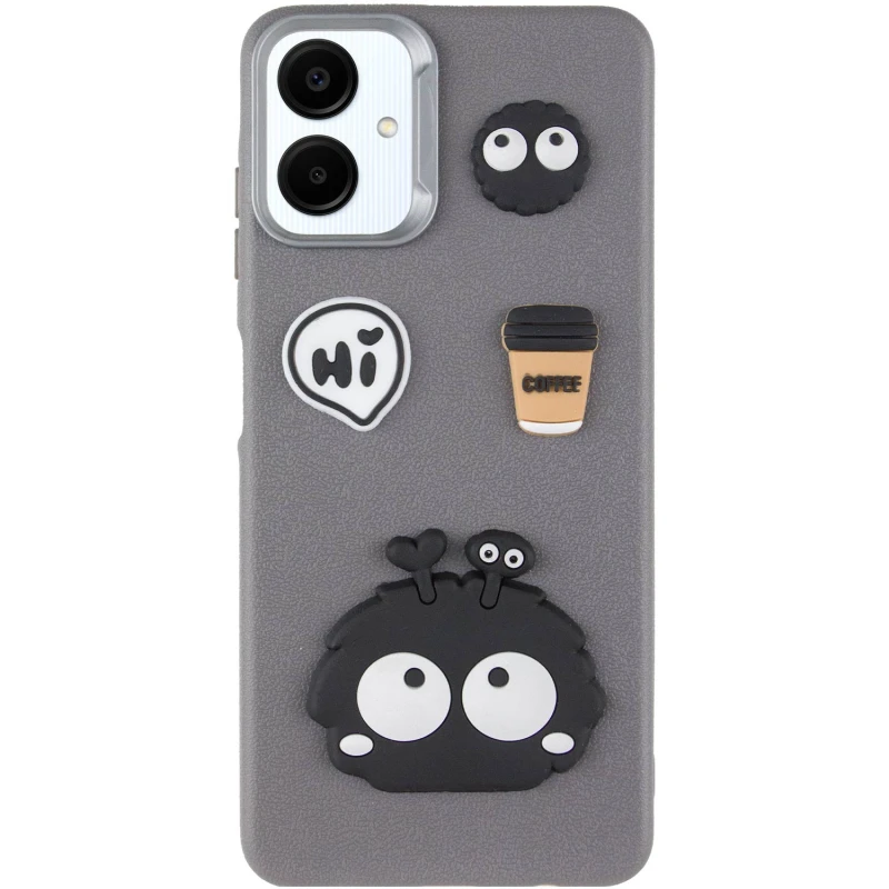 Чохол Labubu Toys для Samsung Galaxy A06 – Monster / Grey. Фото 3 з 7