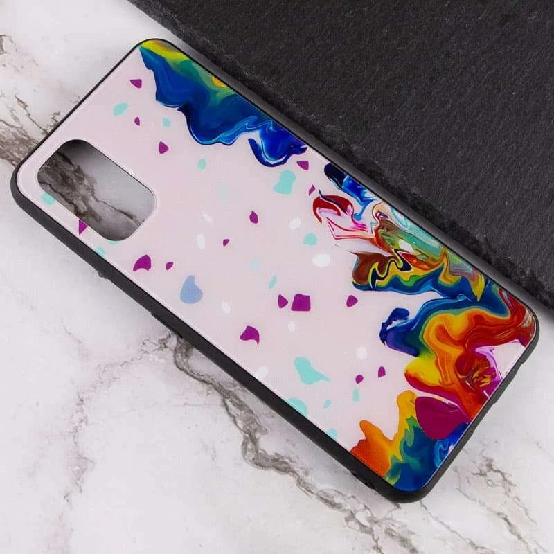 Скляний чохол Diversity на Realme 7 Pro – Stains multicolored. Фото 3 з 4