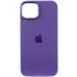 Чехол Silicone Case с металлическими кнопками для Apple iPhone 14 (6.1") – Фиолетовый / Iris. Фото 3 из 9