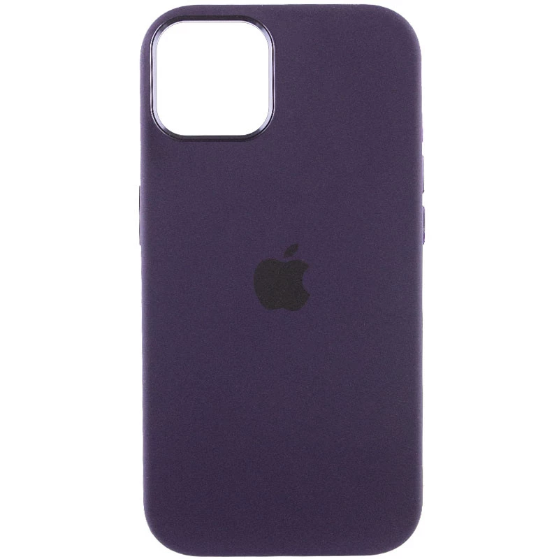 Чохол Silicone Case з металевими кнопками на Apple iPhone 12 Pro Max (6.7") – Фіолетовий / Elderberry. Фото 3 з 9
