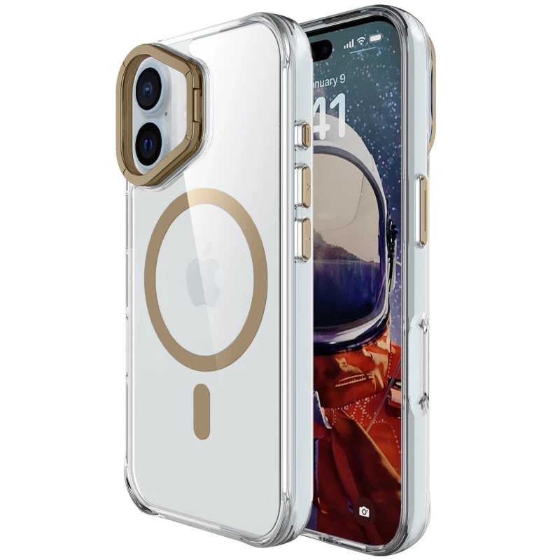 Чехол Space Case Peak with MagSafe Apple iPhone 16 – Gold. Фото 1 из 6