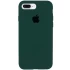 Чехол Silicone Case с закрытым низом для Apple iPhone 7 plus / 8 plus – Зеленый / Forest green. Фото 1 из 1