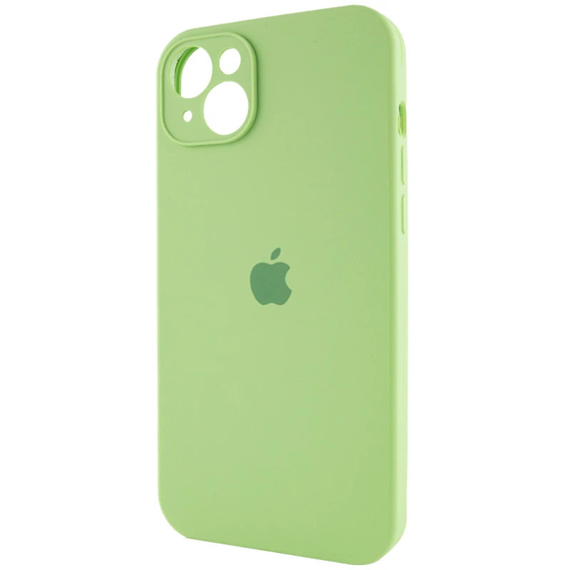Чехол Silicone Case с защитой камеры для Apple iPhone 13 (6.1") – Мятный / Mint. Фото 5 из 7