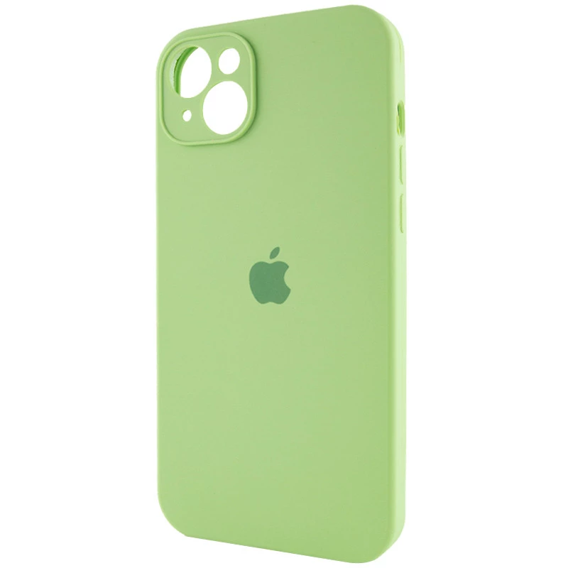 Чехол Silicone Case с защитой камеры для Apple iPhone 15 Plus (6.7") – Мятный / Mint. Фото 3 из 5