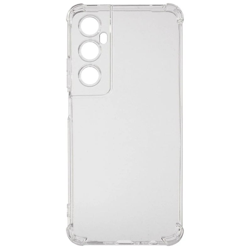 Ультратонкий силіконовий чохол GETMAN з критими бортами та камерою для Realme C65 4G – Безбарвний (прозорий). Фото 2 з 4