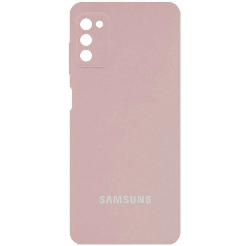 

Чохол Silicone Case з закритим низом та захистом камери на Samsung Galaxy A03s (Рожевий / Pink Sand)