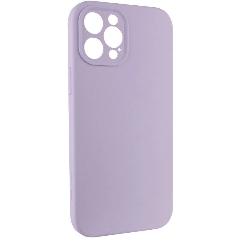 Чехол с защитой камеры Silicone Case для Apple iPhone 12 Pro (6.1") – Сиреневый / Lilac. Фото 2 из 5