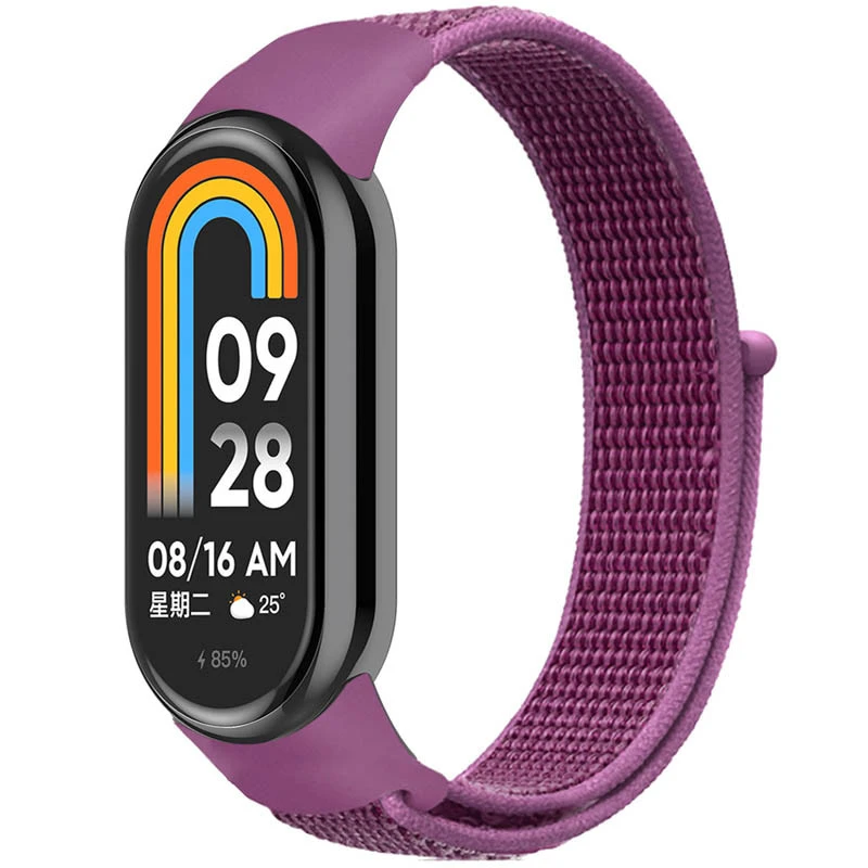 Ремешок Nylon New для Xiaomi Mi Band 8/9/10 – Purple. Фото 1 из 2