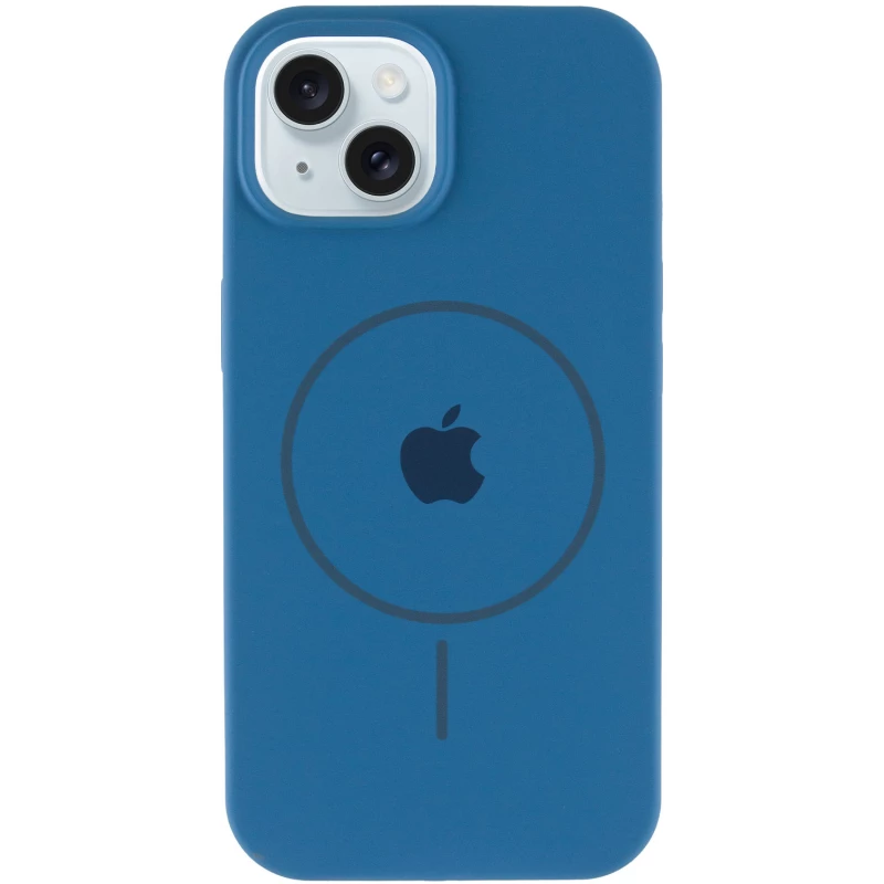 Чохол Silicone Armor Max with MagSafe для Apple iPhone 15 (6.1") – Синій / Denim Blue. Фото 3 з 6