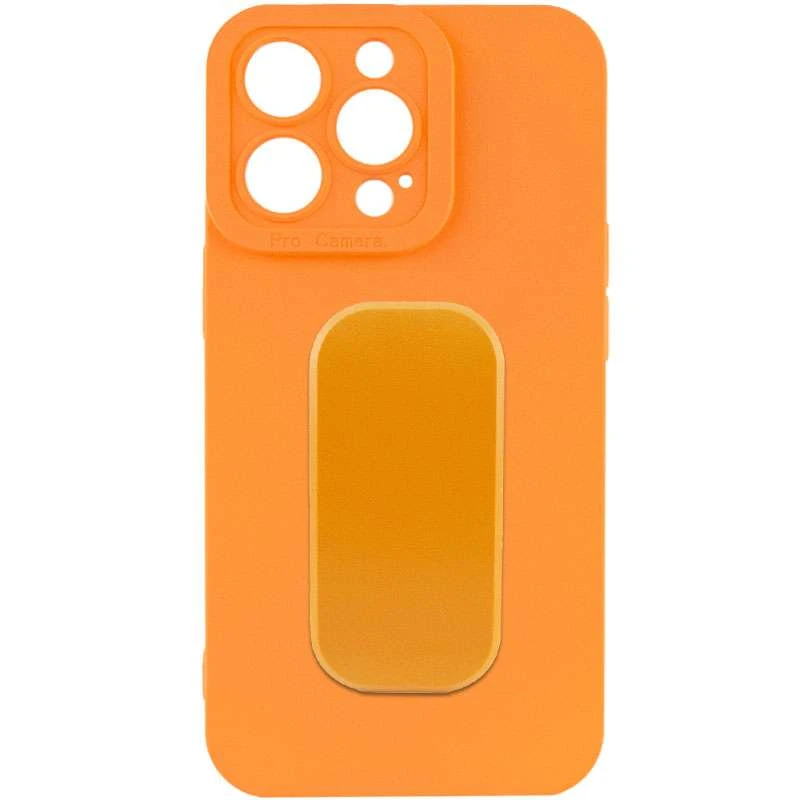 

Силіконовий чохол з тримачем на Apple iPhone 13 Pro (6.1") (Помаранчевий)