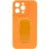 Силиконовый чехол с держателем для Apple iPhone 13 Pro Max (6.7") – Оранжевый. Фото 1 из 6