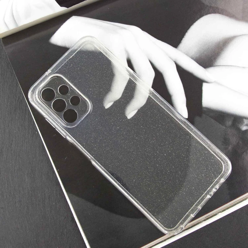 Прозрачный чехол с блестками Samsung Galaxy A13 4G – Clear. Фото 2 из 7