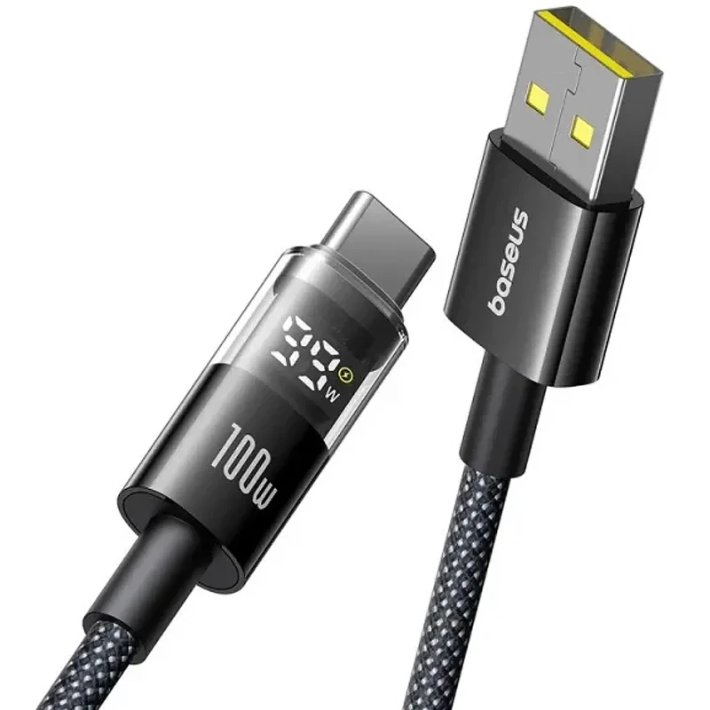 Дата кабель Baseus Display 2 USB to Type-C 100W (2m) (P10382701) – Cosmic Black. Фото 4 из 4