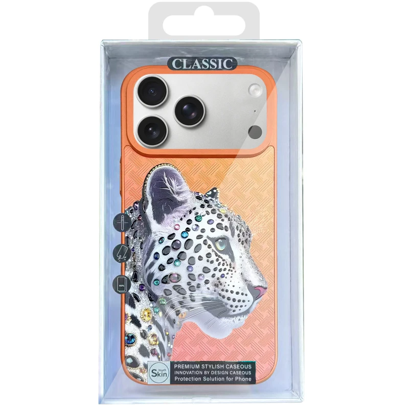 Чехол TPU+PC Crystal Hunt with MagSafe для Apple iPhone 17 Air (6.5") – Orange. Фото 2 из 2