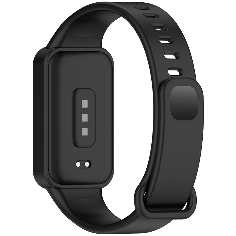 Силиконовый ремешок для Xiaomi Mi Smart Band 9 Active – Black. Фото 4 из 5