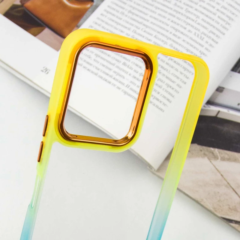 Силіконовий чохол фреш на Xiaomi Redmi 12 – Бірюзовий / Помаранчевий. Фото 7 з 9