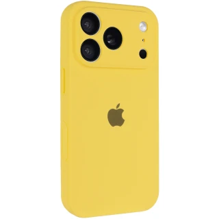 Чохол Silicone Case з захистом камери на Apple iPhone 17 Pro Max (6.9") — Жовтий / Yellow