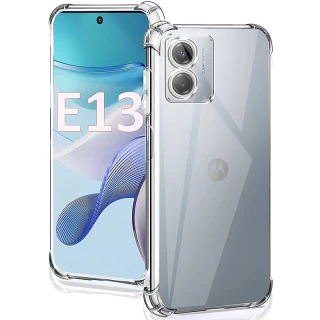 Ультратонкий силіконовий чохол GETMAN з критими бортами та камерою для Motorola Moto E13 фото 1 з 4