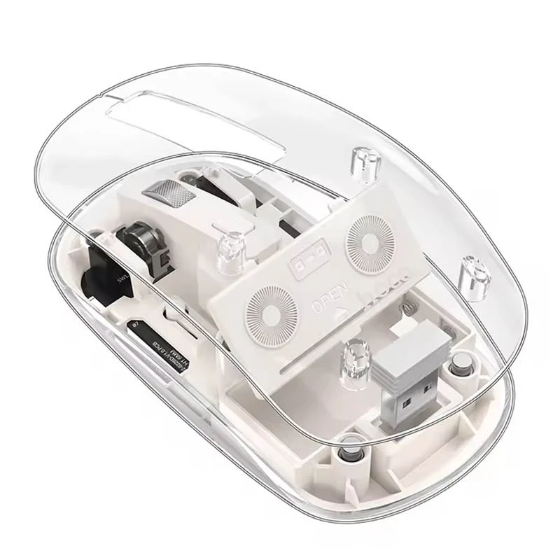 Миша Hoco GM29 Mysterios dual-mode – Space White. Фото 5 з 5