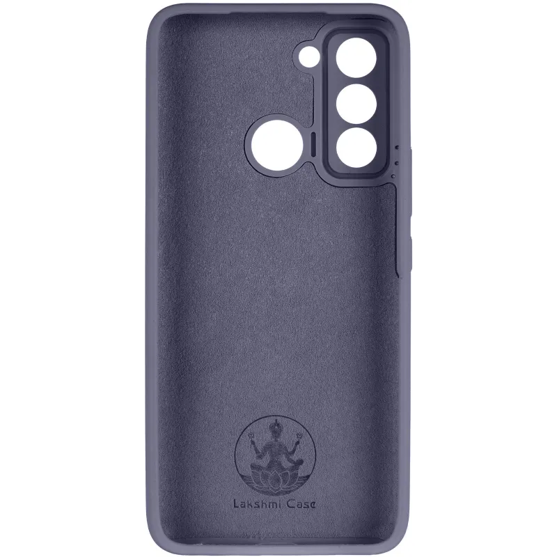 Чехол Silicone Case Lakshmi Premium з закритою камерою на TECNO Pop 5 LTE – Темно-синий / Midnight blue. Фото 5 из 8