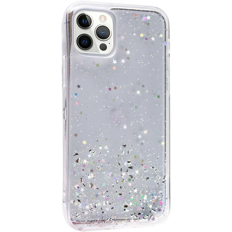 

Силиконовый чехол Star Glitter для Apple iPhone 13 Pro (6.1") (Прозрачный), Прозорий