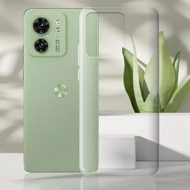 Ультратонкий силиконовый чехол 1 мм для Motorola Edge 40 – Бесцветный (прозрачный). Фото 3 из 3