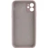 Чохол Silk Full Camera Protective (AA) NO LOGO для Apple iPhone 12 (6.1") – Сірий / Lavender. Фото 2 з 3