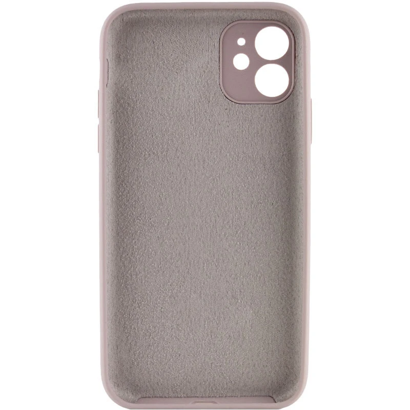 Чохол з захистом камери Silicone Case для Apple iPhone 12 (6.1") – Сірий / Lavender. Фото 2 з 3