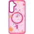 Чехол абстракция рисования с MagSafe для Samsung Galaxy S24 – Barbie Pink. Фото 3 из 6
