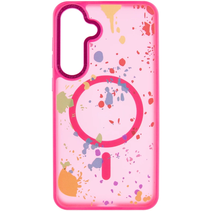 Чехол абстракция рисования с MagSafe для Samsung Galaxy S24 FE – Barbie Pink. Фото 3 из 6