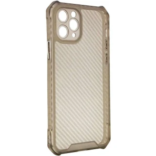 Карбоновий кольоровий силіконовий чохол на Apple iPhone 11 Pro Max (6.5") фото 1 з 7