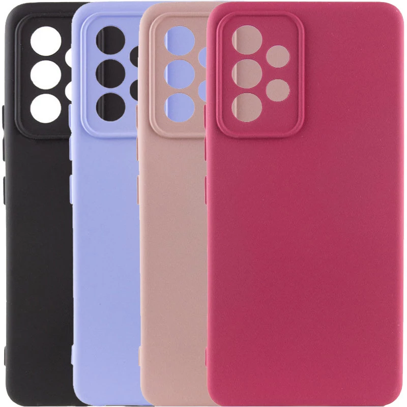 Цветной силиконовый чехол GETMAN с закрытой камерой на Samsung Galaxy A73 5G фото 2 из 2