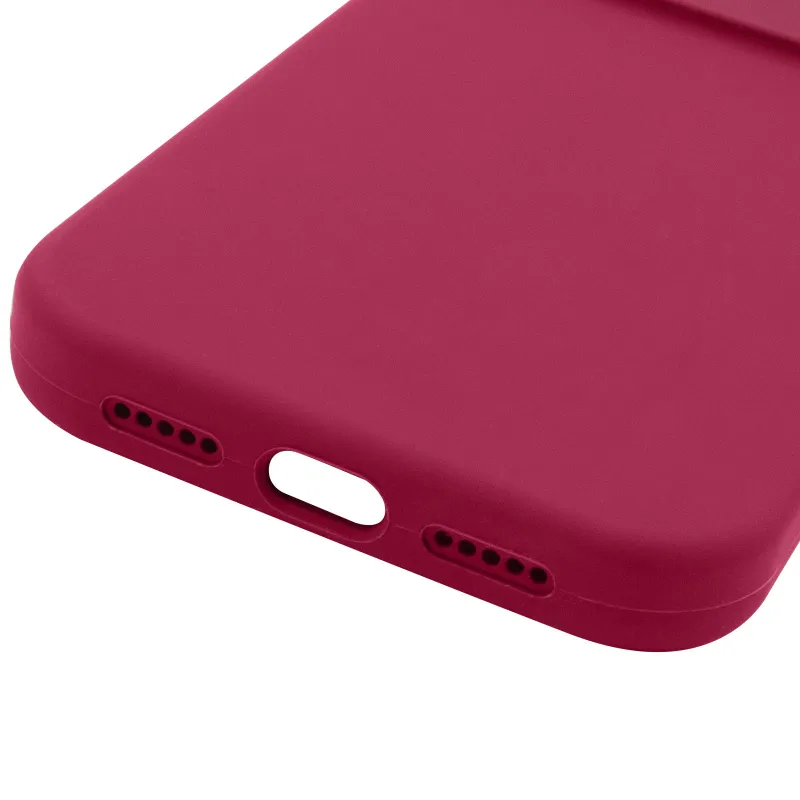Чехол Silk Full Camera Protective (AA) NO LOGO для Apple iPhone 17 Pro Max (6.9") – Красный / Rose Red. Фото 5 из 5