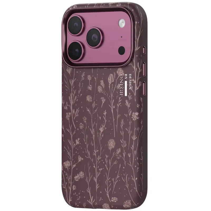Чохол TPU+PC OneGif by Puloka Aesthetic для Apple iPhone 15 Pro (6.1") – Dark Cherry. Фото 1 з 3
