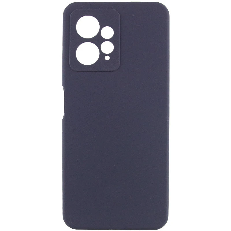 Чохол Silicone Case Lakshmi Premium із закритою камерою для Xiaomi Redmi Note 12 4G – Темно-синій / Midnight blue. Фото 2 з 11