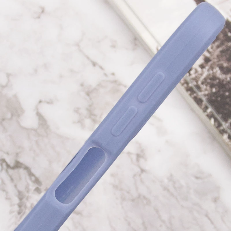 Кольоровий силіконовий чохол із захистом камери на Samsung Galaxy A14 4G/5G – Блакитний / Mist blue. Фото 10 з 12